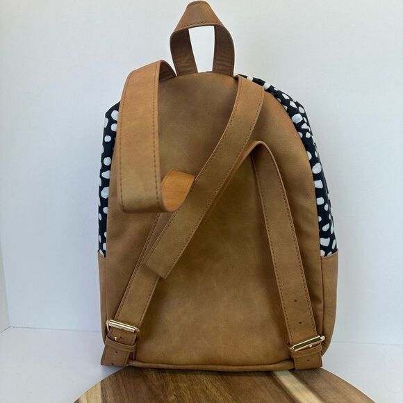 VIV & LOU Spotted Lauren Backpack S Hot Pink Chenille Patch Back Pack - Picture 2 of 10